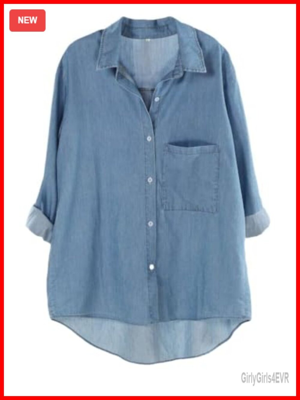 Minibee Women's Cotton Blouse Button Down Long Sleeve Loose Fit Top